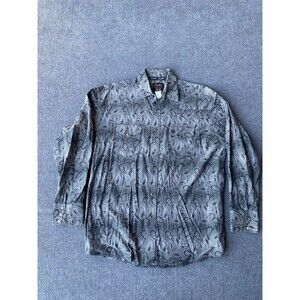 Wrangler Paisley Troubadour George Straight Snap Shirt Mens LARGE (46) Western